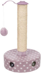 TRIXIE Trixie Junior Fleece kaparóoszlop macskáknak, lila/fehér, 47xØ26cm