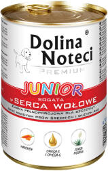 Dolina Noteci 24x400g Dolina Noteci Premium Junior nedves kutyatáp- Marhaszív - zooplus - 19 190 Ft