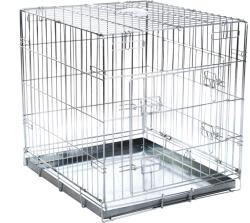 zooplus Exclusive Double Door szobakennel párnával kutyáknak, H 89 x Sz 60 x M 66 cm