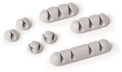 DURABLE Kábelrendező tappancs, öntapadó, DURABLE CAVOLINE® Clip mix , szürke (DB504110)