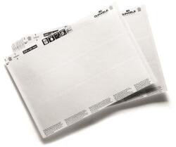 DURABLE Betétlap, 200x37 mm, DURABLE, fehér (DB809902)