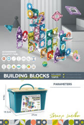 Mamido Színes mágneses kit labdapálya 126 db (S-6619A)