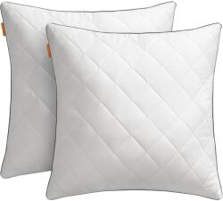 SONGMICS párna 2 db-os, téli-nyári használatra, 60 x 60 cm, fehér (TBP025W01)