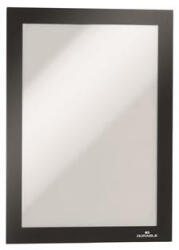 DURABLE Infokeret, A5, öntapadó háttal, mágneses előlappal, DURABLE DURAFRAME, ezüst-fekete (DB487101)