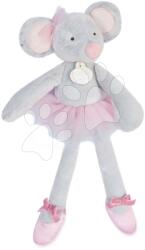 Doudou Păpușă de pluș șoricel Mouse My Doudou Ballerine Doudou et Compagnie roz 30 cm în ambalaj cadou de la 0 luni (DC3975)