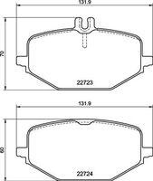 BREMBO set placute frana, frana disc BREMBO P50161 (P50161)