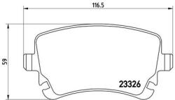 BREMBO set placute frana, frana disc BREMBO P85076 (P85076)