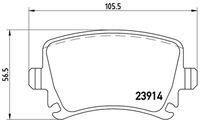 BREMBO set placute frana, frana disc BREMBO P85095 (P85095)