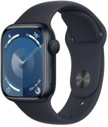 Apple Watch S9 41mm Fekete Alu tok, Fekete sport szíj (M/L) (APPLE-MR8X3QH-A)