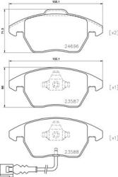 BREMBO set placute frana, frana disc BREMBO P85146X (P85146X)