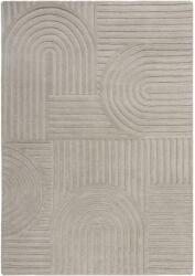 Flair Rugs Zen Garden téglalap alakú szőnyeg, 120 x 170 cm, 3700 g/m2, 100% gyapjú, szürke