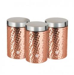 Berlinger Haus BH/6727 Metallic Line Rosegold 3 részes tároló szett (BH/6727) - officedepot