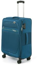 Samsonite DEEP DIVE négykerekű bővíthető közepes bőrönd M-Zöldeskék - taskaweb