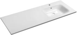 SAPHO ARECA 141x51, 5 cm jobbos öntöttmárvány mosdó, fehér AC141R (AC141R)