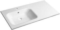 SAPHO ARECA 101x51, 5 cm balos öntöttmárvány mosdó, fehér AC101L (AC101L)