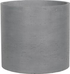 Virágcserép hengeres 31 cm x 30 cm sötétszürke (600741)