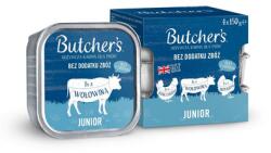 Butcher's Original Junior Mix smaków 4x150 g pasztet z kurczakiem, z wołowiną i z indykiem dla szczeniąt