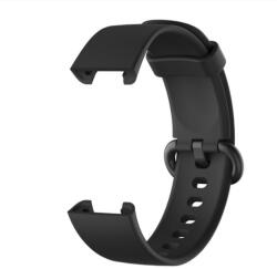  Mobilly szíj Mi Watch Lite-hoz, szilikon, fekete (248 DSS-01-M black)