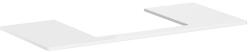 Hansgrohe Xelu Q Laminált pultlap 1180/550 középen fúrva a Xelu Q 600/480 mosdókagylóhoz, magasfényű fehér 54111050 (54111050)