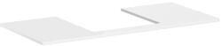 Hansgrohe Xelu Q Laminált pultlap 1180/550 középen fúrva a Xelu Q 500/480 mosdókagylóhoz, magasfényű fehér 54096050 (54096050)