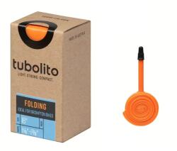 Tubolito Folding Bike 18 x 1 1/8 - 1 3/8 (28/37-349/369) belső gumi, FV42 (42 mm hosszú presta szeleppel), 34g, narancssárga