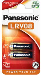 Panasonic LRV08L/2BP alkáli tartós elem, 12 V -os, 2 db/bliszter (LRV08L-2BP)