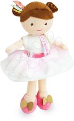 Doudou Rongybaba Ombelline Princess Lady Jolijou 30 cm barna hajkoronával fehér ruhácskában 5 évtől (DC3533)