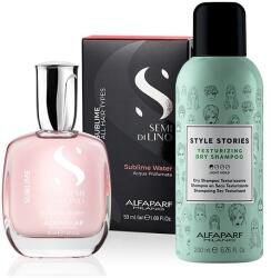 ALFAPARF Milano - Set Alfaparf Sampon uscat Style Stories 200 ml + Apa parfumata pentru par si corp Sublime Water 50 ml