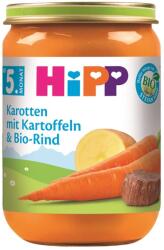 HiPP BIO Sárgarépa, burgonya és marhahús 4-6 hónapos kortól, 190 g