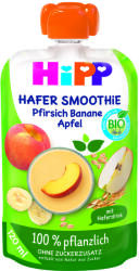HiPP Smoothie zabpelyhes - Alma - Őszibarack - Banán 100% növényi BIO, 120 ml, 1 éves kortól+