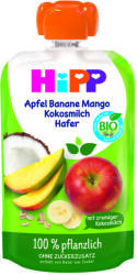 HiPP Alma-Banán-Mangó-Kókusz-Zab 100% növényi BIO, 100 g, 1 év+