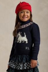 Ralph Lauren gyerek pamut pulóver sötétkék, 312950806001 - sötétkék 117-123