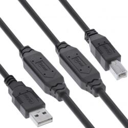 InLine Cablu de imprimanta activ USB 2.0-A la USB-B 25m, InLine IL34514A (IL34514A)