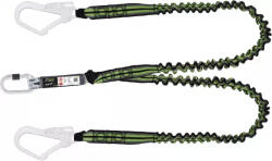 Kratos Safety villás energiaelnyelő kötél szett - 1, 5méter+nyújtható hevederpánt+2db karabíner (KRA-FA3080015)