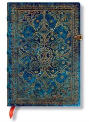 Paperblanks Jegyzetfüzet midi vonalas Paper Blanks keményfedeles fém kapcsos Azure (PB2680)