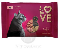 My Love alut. macskáknak Nyúlhús. 4x85g - delfinbuvar