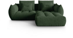 Micadoni Coltar modular Bloom cu tapiterie din tesatura structurala, verde inchis (MIC_COR_S_86_F1_BLOOM4)