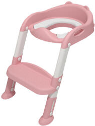 Leziter Lépcsős WC szűkítő rózsaszín (HB-PVC002-SB) - snaigeshop