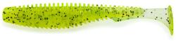 Fishup U-Shad 3" (9pcs. ), #055 - Chartreuse/Black (FHL10023116)
