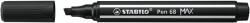 STABILO Filctoll, 1-5 mm, vágott hegy, STABILO "Pen 68 MAX", fekete (TST76846) - pritone