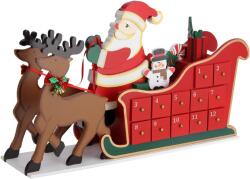 Spielwerk NIKOLAS adventi naptár, 52x31x13cm, színes Spielwerk