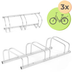 Jurhan BIKE kerékpártartó, 3 kerékpár, 84x32x27cm, ezüst