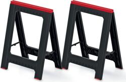 Prosperplast TITAN építkezési bak, 2 darabos készlet, 58x5x79cm, fekete/piros