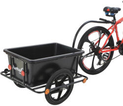 Monzana TERY kerékpáros utánfutó, 90l, 61x153x90cm, fekete Monzana