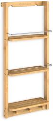 Casaria BAMBOO fürdőszobai függő polc, 28, 5x10x70cm, 3 polc, barna