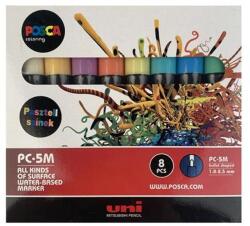 uni Dekormarker készlet, 1, 8-2, 5 mm, UNI "Posca PC-5M", pasztell (2UPC5MPASZTELL)