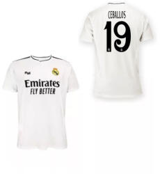  Real Madrid mez felső gyerek Szurkolói HOME 2024-25 - CEBALLOS 19 12 éves