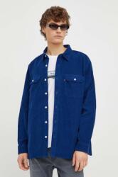 Levi's pamut ing férfi, galléros, sötétkék, relaxed - sötétkék M