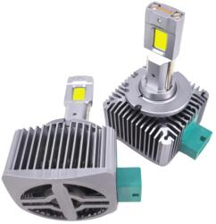 LEDtech D3S LED izzó CANBUS 6000K Jégfehér - Hideg fehér 5084 CSP LED autóba - D-series 7200 lm - 2db-os készlet ✔️ (D3S-LED-D-series)