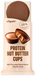 Vilgain Protein Nut Butter Cups - Unt de arahide în ciocolată cu lapte 42 g (2 x 21 g)